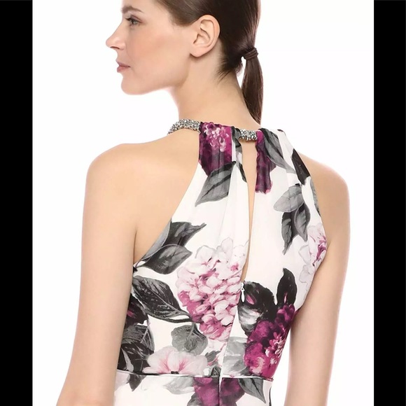 ⚡️SALE⚡️NWT Calvin Klein Printed Chiffon Dress - Picture 4 of 6